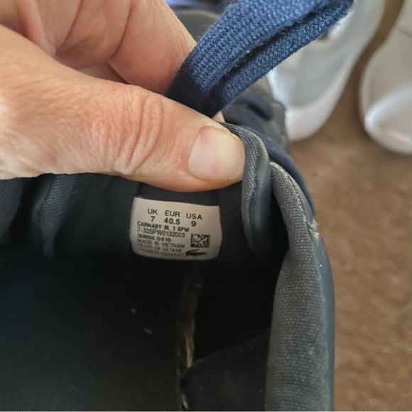 Lacoste Graduate Tonal Navy Leather Trainer Sneaker - Picture 8 of 8